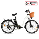 DYU C6 bicicleta elétrica urbana de 26 polegadas